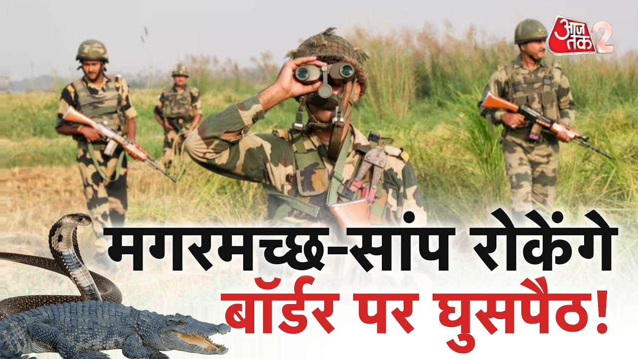 AAJTAK 2 | BORDER के लिए BSF का खास प्लान, CROCODILE-SNAKE करेंगे घुसपैठियों का काम तमाम! | AT2