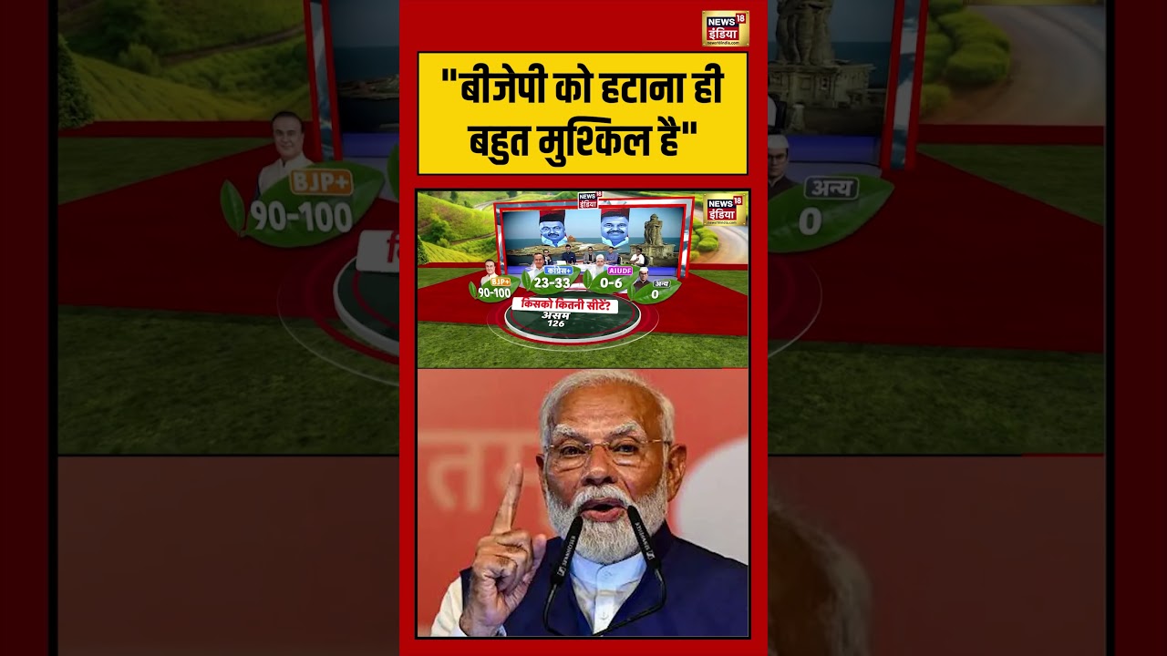 Assam Exit Poll 2026 | “बीजेपी को हटाना ही बहुत मुश्किल है” | #viralvideo #exitpollresults #short