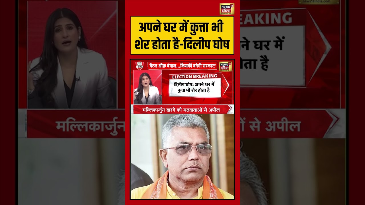 Bengal Elections: Dilip Ghosh | अपने घर में कुत्ता भी शेर होता है दिलीप घोष | #viralnews #viralvideo