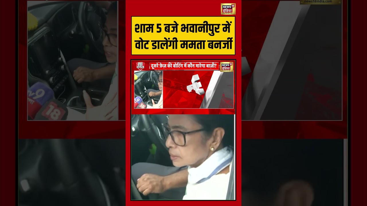 Bengal Elections: शाम 5 बजे भवानीपुर में वोट डालेंगी Mamata Banerjee| #viralnews #viralvideo #shorts