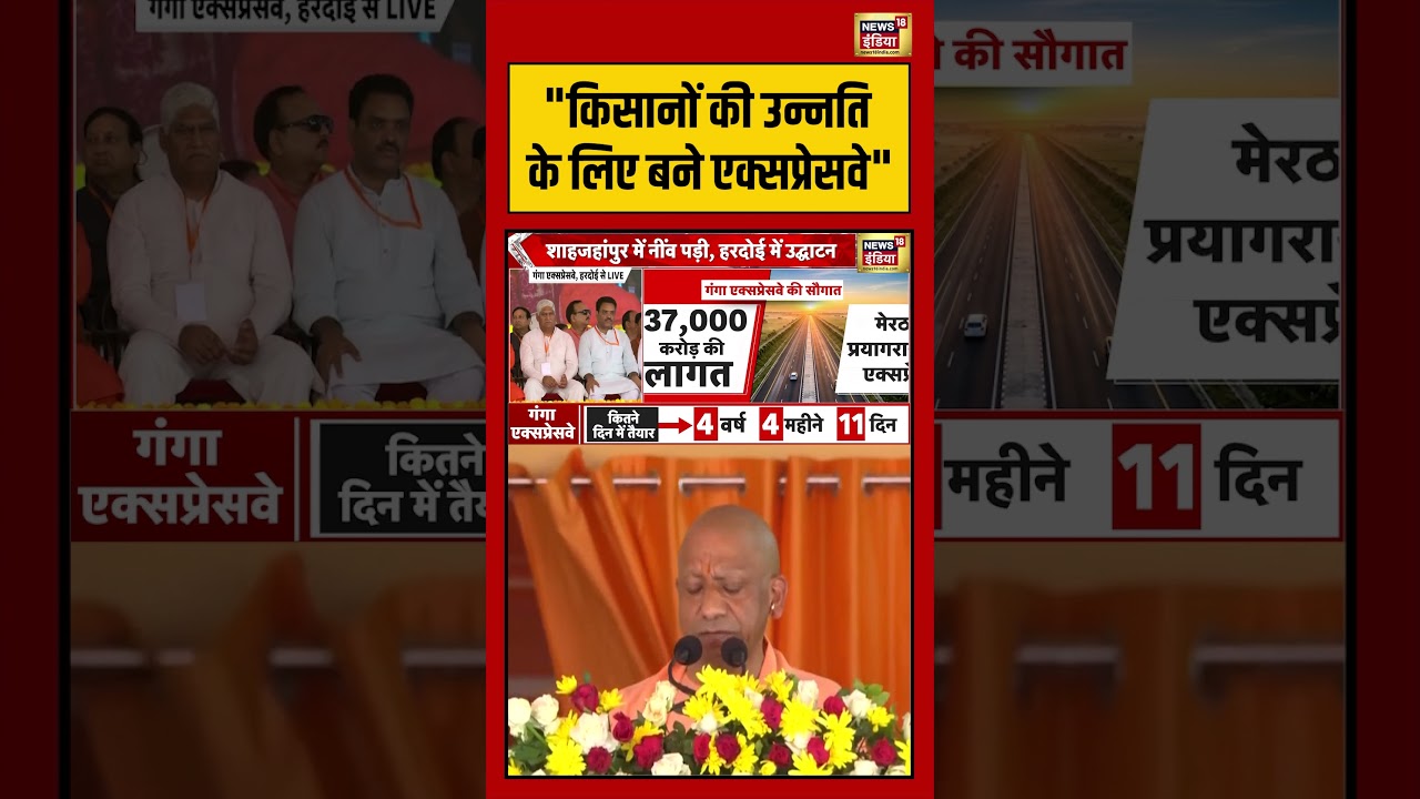 CM Yogi | Ganga Expressway  | किसानों की उन्नति के लिए बने एक्सप्रेसवे | #viralvideo #viralnews