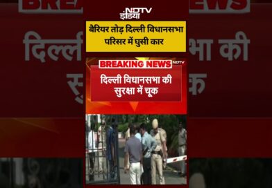 Delhi Assembly : बैरियर तोड़ दिल्ली विधानसभा परिसर में घुसी कार #shorts #viral #ndtvindia #topnews
