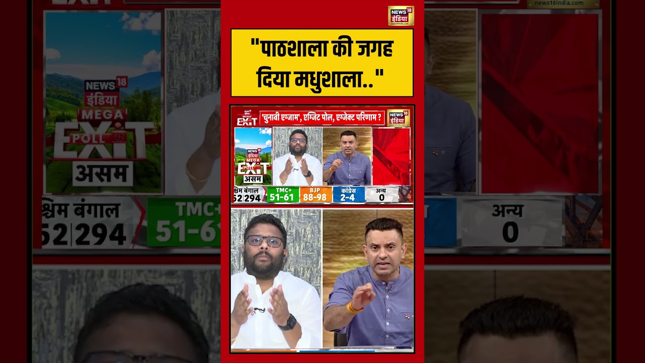 Exit Poll 2026 | “पाठशाला की जगह दिया मधुशाला”  | #exitpollresults #viralvideo #shorts