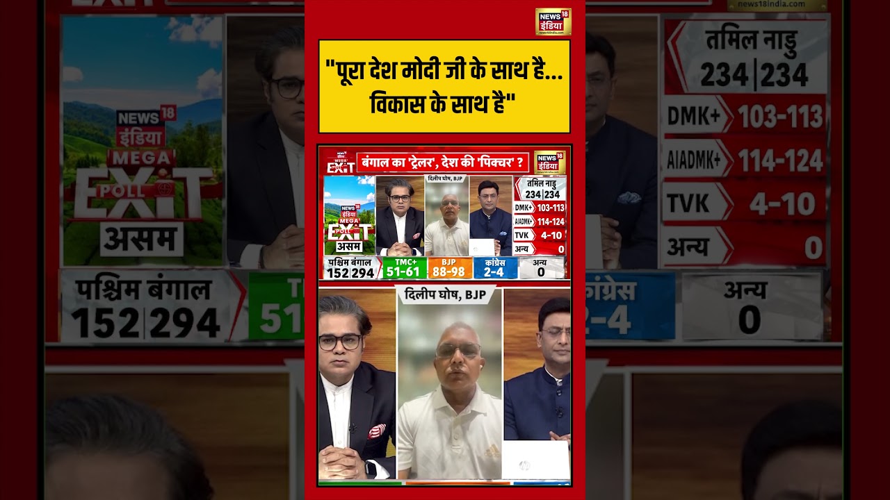Exit Poll 2026 | “पूरा देश मोदी जी के साथ है..विकास के साथ है” | #exitpollresults #viralvideo #short