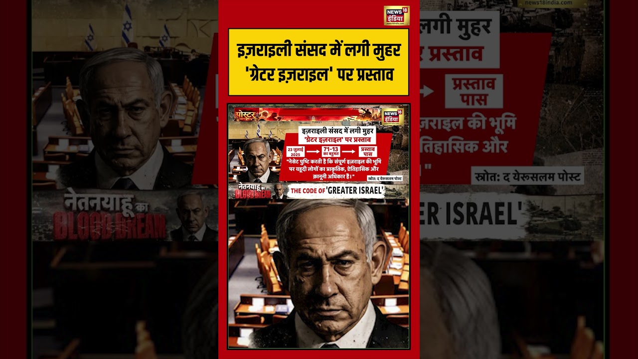 Israeli संसद में लगी मुहर ‘ग्रेटर इज़राइल’ पर प्रस्ताव | #viralvideo #viralnews #shorts