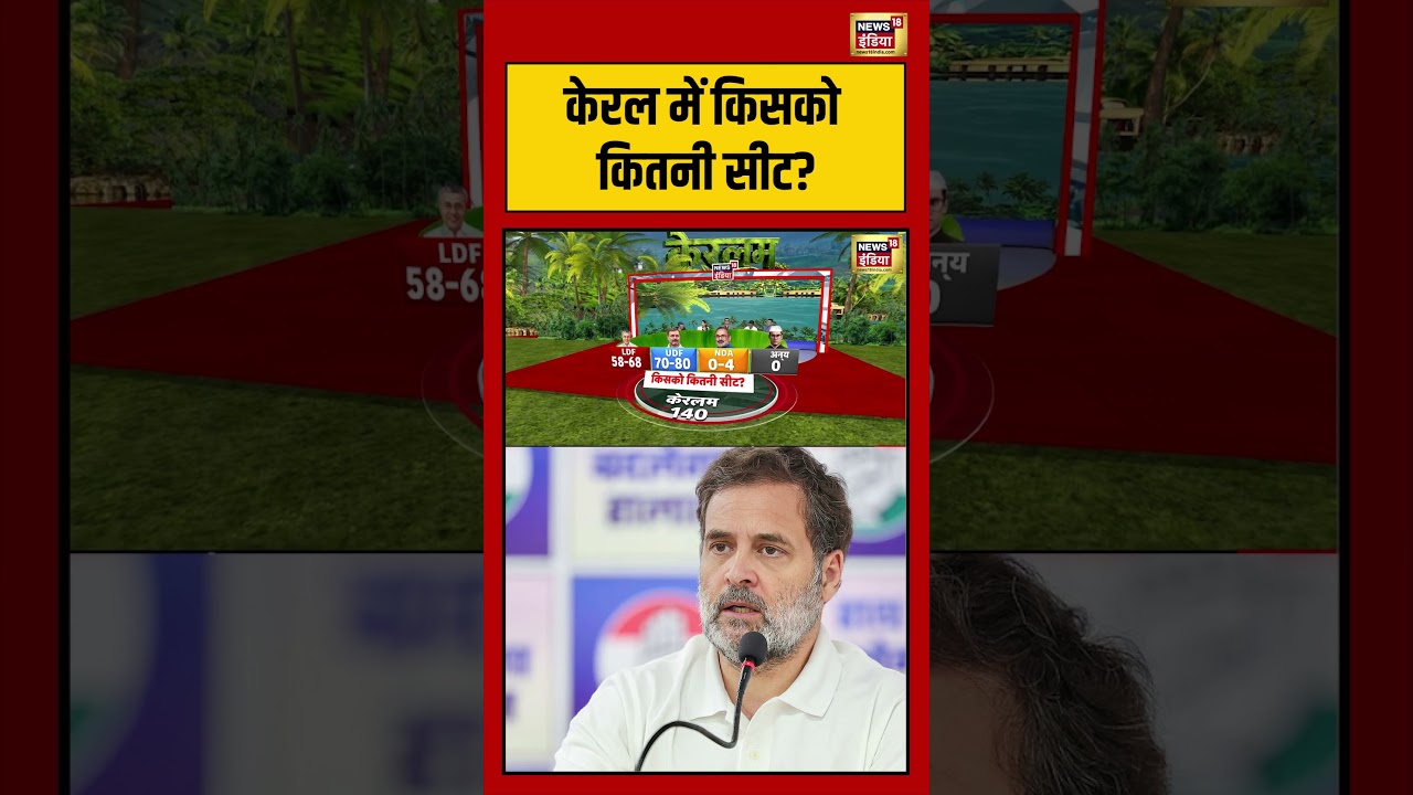 Kerala Exit Poll 2026 | केरल में किसको कितनी सीट  | #viralvideo #exitpollresults #short