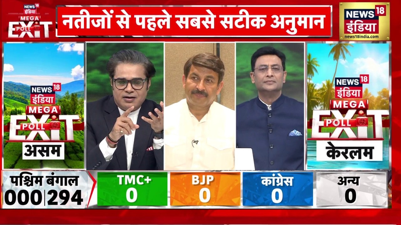 News18 India Mega Exit Poll: बंगाल के रिजल्ट को लेकर मनोज तिवारी का बड़ा बयान | Election