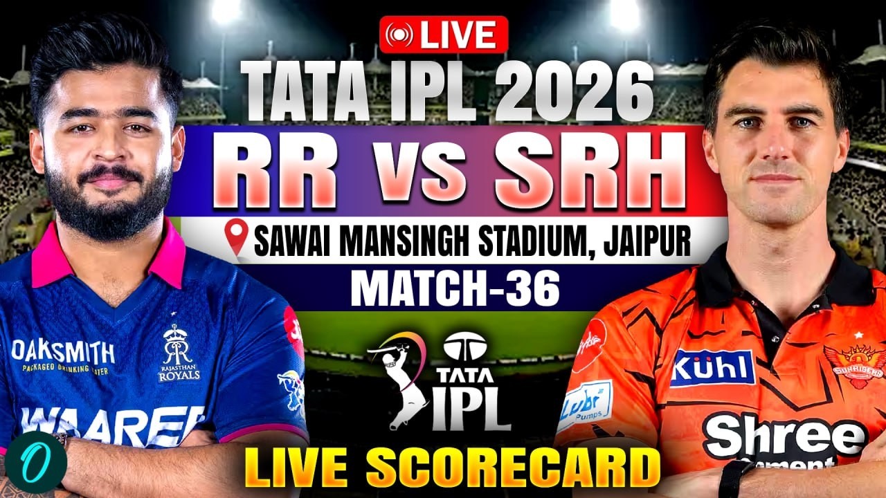 RR vs SRH LIVE: IPL 2026 | Rajasthan Royals vs Sunrisers Hyderabad | Scorecard |Vaibhav Sooryavanshi