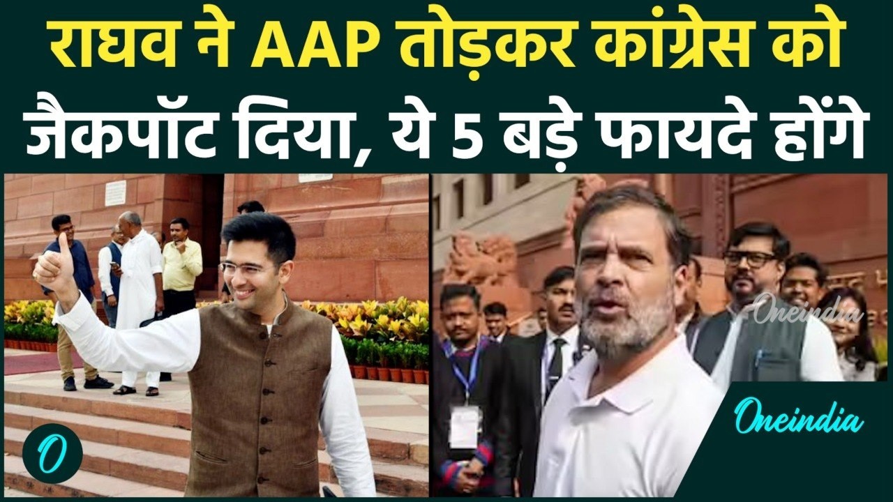 Raghav Chadha संग AAP सांसदों की बगावत के 5 बड़े कारण, आखिर क्यों Congress को मिला सियासी जैकपॉट?