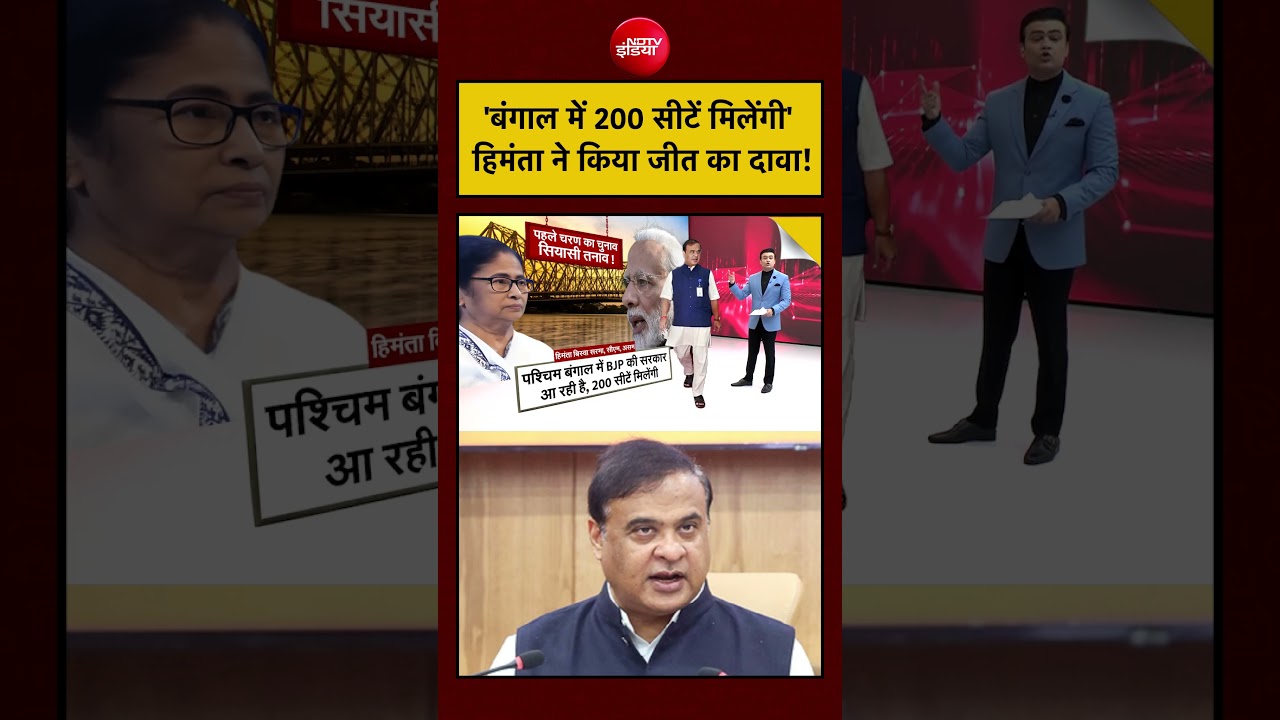 Syed Suhail | Bengal Elections: ‘बंगाल में 200 सीटें मिलेंगी’ Himanta ने किया जीत का दावा! | #shorts