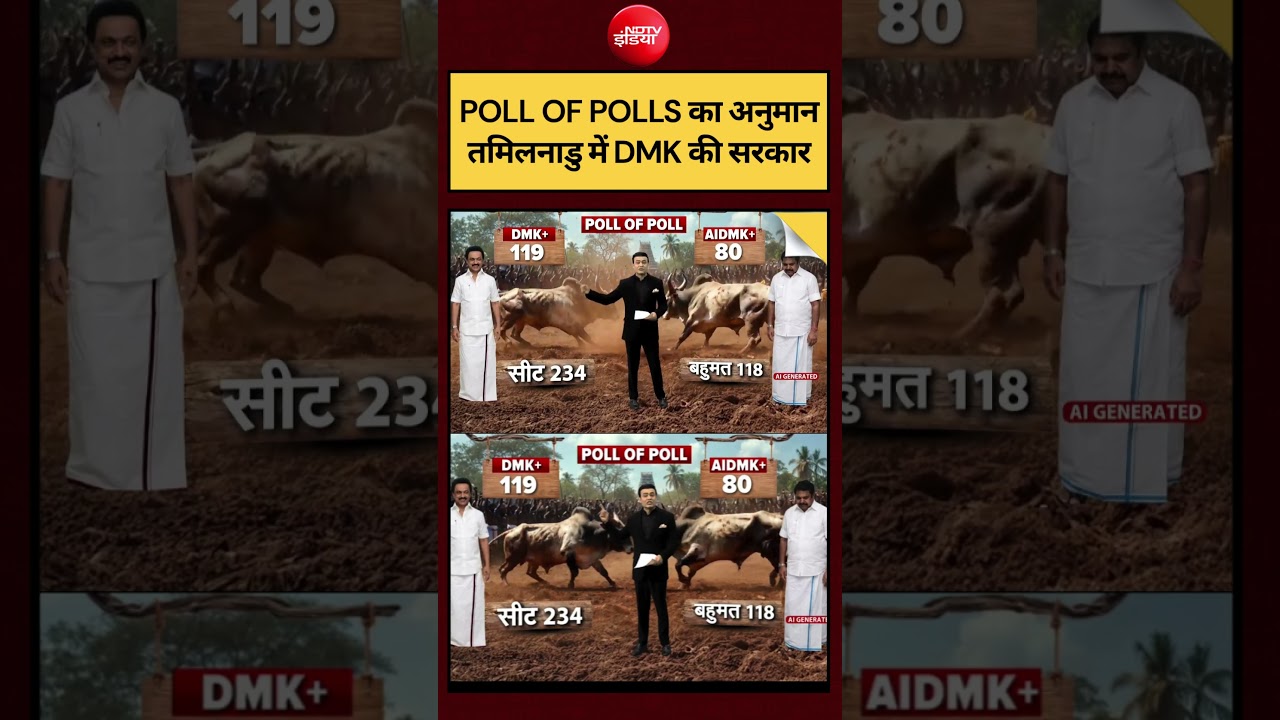 Syed Suhail | Tamil Nadu Election 2026: POLL OF POLLS का अनुमान Tamil Nadu में DMK की सरकार  #shorts