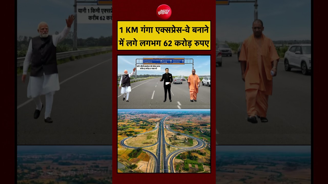 Syed Suhail | UP News Today | 1 KM Ganga Express-Way बनाने में लगे लगभग 62 करोड़ रुपए #shorts #yogi