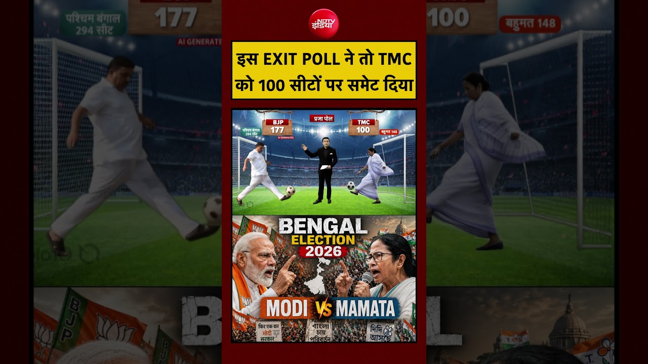 Syed Suhail | West Bengal Election 2026 | इस EXIT POLL ने TMC को 100 सीटों पर ही रोका! #shorts #tmc