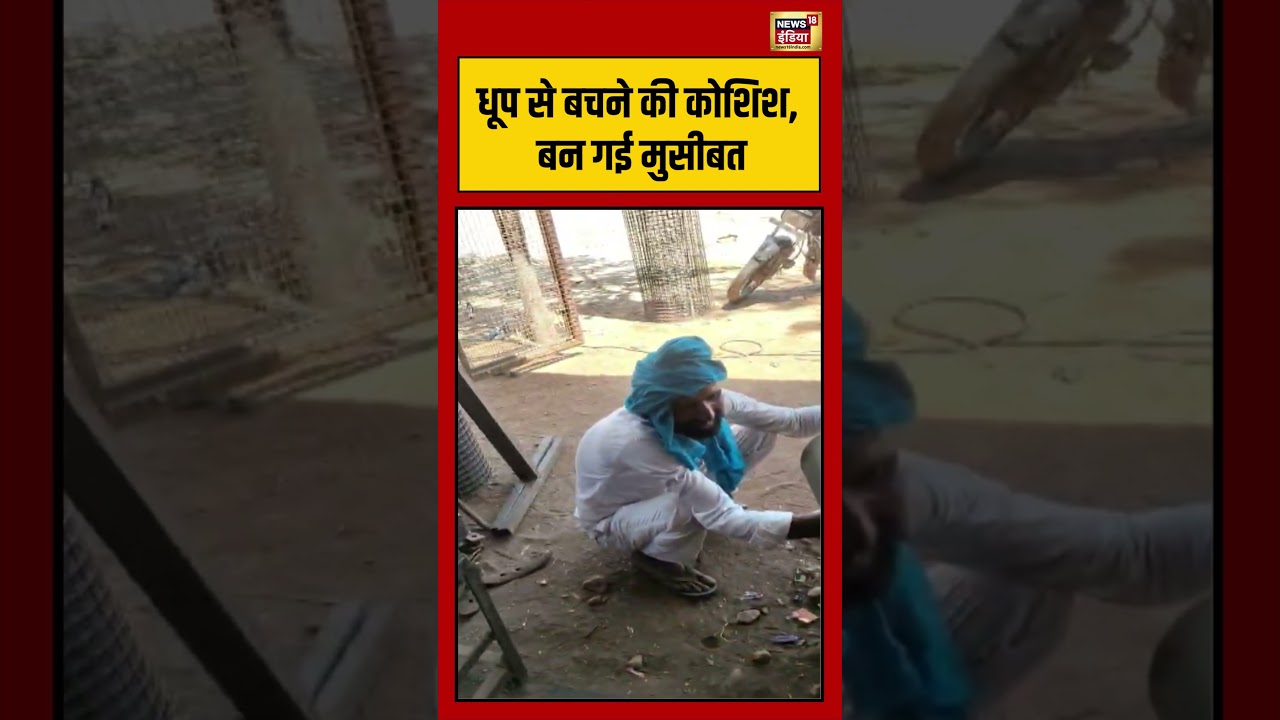Viral Video | धूप से बचने की कोशिश, बन गई मुसीबत | #shorts #viralvideo #viralnews