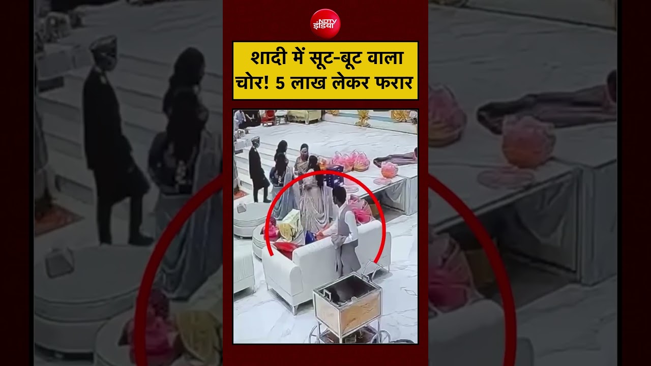 Viral Video: शादी में सूट-बूट वाला चोर! 5 लाख लेकर फरार | Noida Wedding Video | #shorts #viralnews