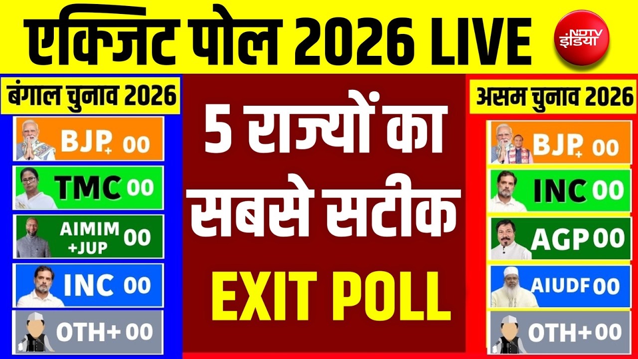 West Bengal EXIT Poll LIVE :  एक्जिट पोल ने उड़ाए होश? | Kolkata | TMC | BJP | Modi | EXIT Poll