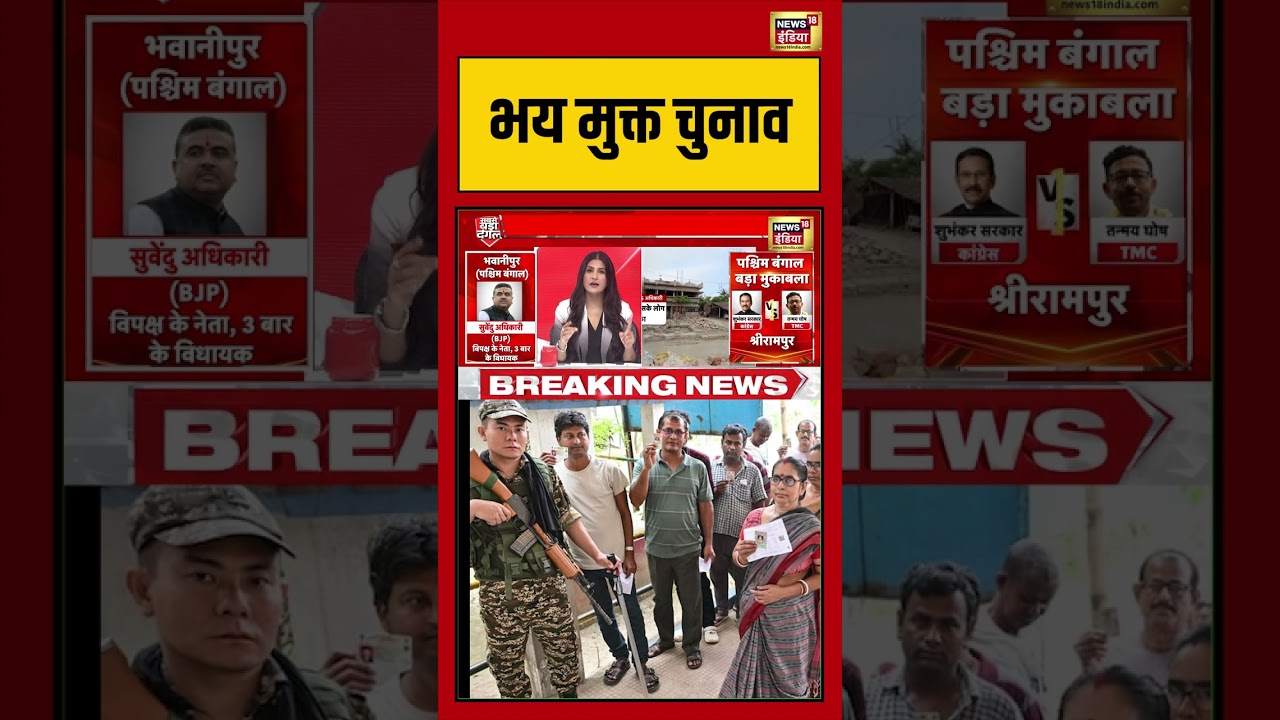 West Bengal Second Phase Voting:भय मुक्त चुनाव | #viralnews #viralvideo #shortsnews18 #shorts