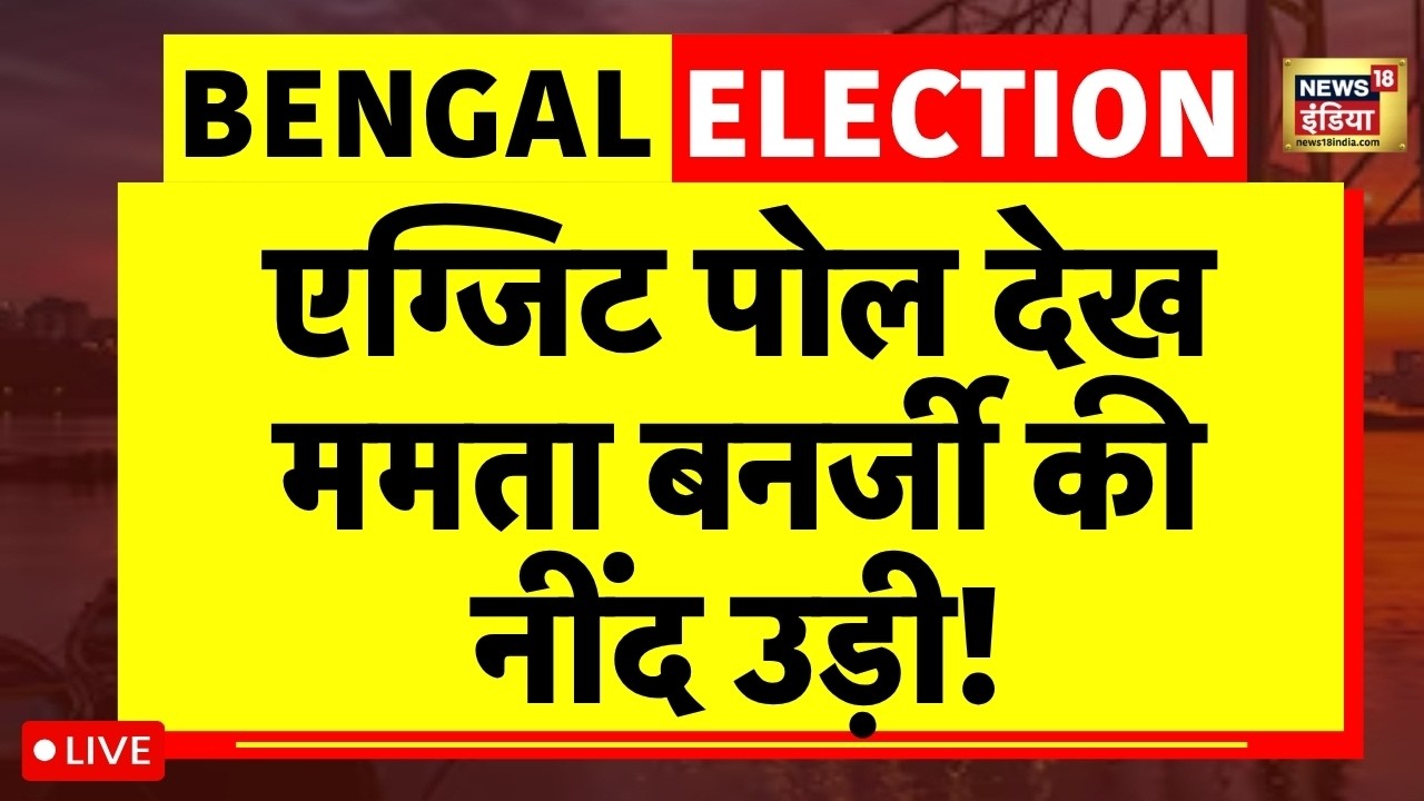 Bengal Election 2026 Exit Poll Live: एग्जिट पोल देख Mamata Banerjee की नींद उड़ गई! |TMC VS BJP