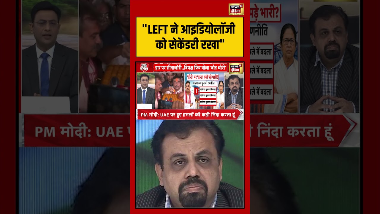 Kishore Ajwani BJP LEFT ने आइडियोलॉजी को सेकेंडरी रखा viralnews bjp viralvideo tmc shorts 200097 10144